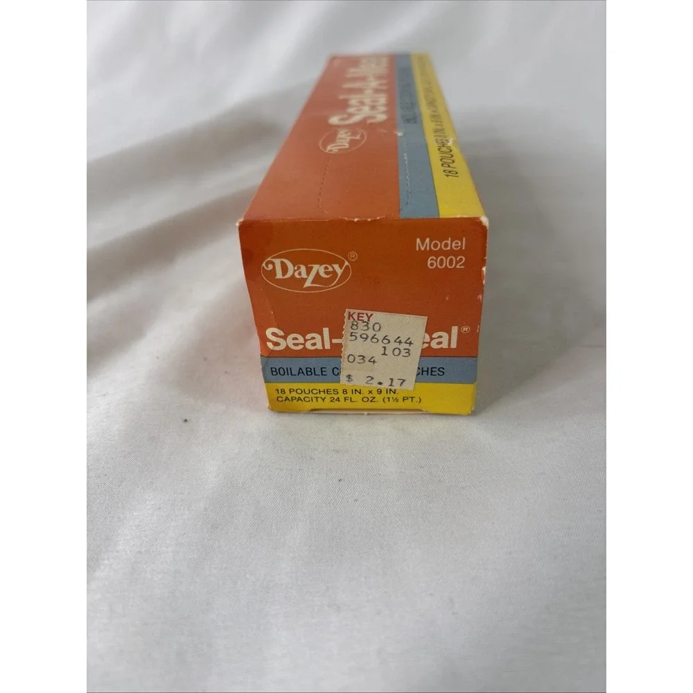 Vtg Dazey Seal-A-Meal Boilable Cooking Pouches 18 Count 8